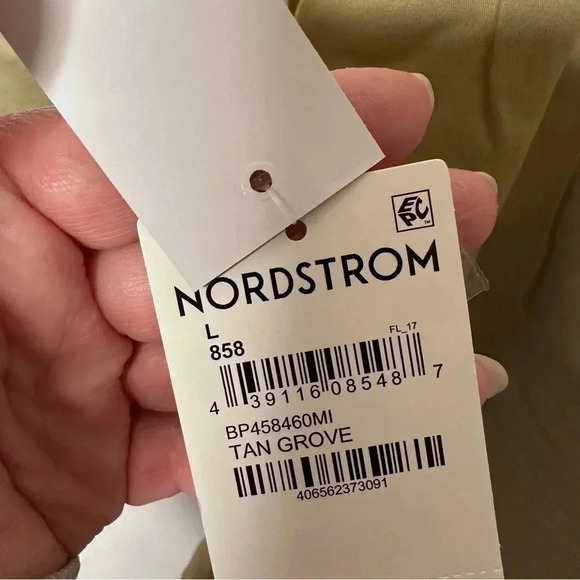 BP Nordstrom NWT Tan Grove Quilt Lined Button-up Shacket Shirt Jacket La… - Picture 9 of 11